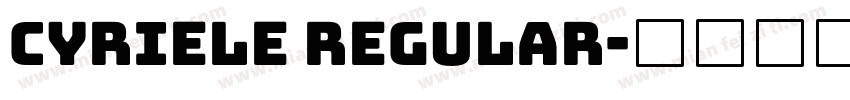 Cyriele Regular字体转换